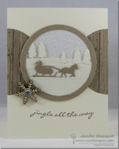 Sparkly Sleigh Scene with the Sleigh Ride Edgelits