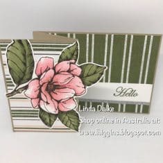 Linda Dalke: Video Tutorial: Easy Z-Fold Magnolia Card