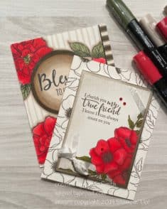 Inking Up Painted Poppies with a Color ChallengeHi – from my ink pad to yours