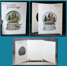 Snow Globe Tri-Fold Card