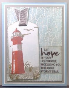 Ghosting with High Tide and Crackle Paint Submitted by Cathy Hansen