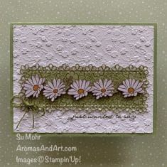 Ornate Garden Row of Daisies – Aromas and Art