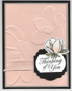 Double Embossing using Good Morning Magnolia Submitted by Judi Carpenter
