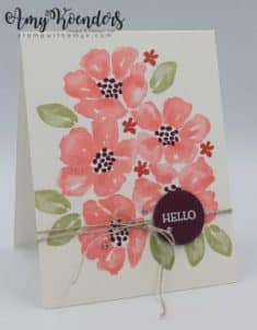 Stampin’ Up! Blossoms In Bloom Hello Card for Sunday Stamps – Stamp With Amy K