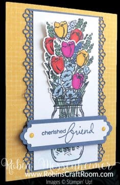 Jar of Flowers – Cherished Friend
