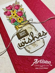 Thinking Stamping: Jar of Flowers for AYSI