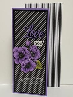 True Love Designer Series Paper Slimline Valentine Card; SlimLine Cards; Slimline Envelopes