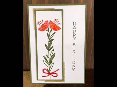 Celebrate with Flowers from Stampin’ Up! birthday card – YouTube