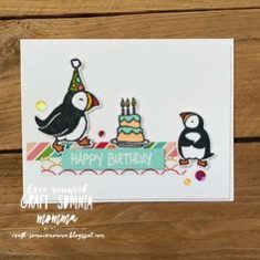 Party Puffins #15498 by craft-somniamomma.blogspot.com
