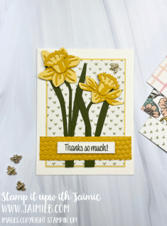Stampin’ Up! *NEW* Daffodil Daydream Thank You Card – Stamp it up with Jaimie