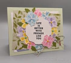 Flowers of Friendship #15484 by Stefaniesstampers.com