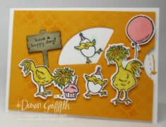 Glitter Pit June 23, 2021~ Give It A Whirl Chicken Card – Dawn’s Stamping Thoughts