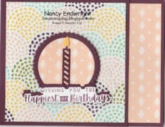 Nancy Endwright – Imastamping: Charming Sentiments – Birthday Card