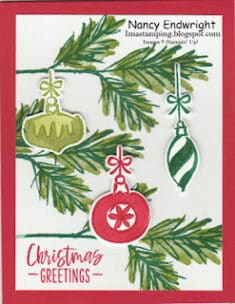 Nancy Endwright – Imastamping: Decorated with Happiness – Christmas Greetings
