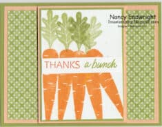 Nancy Endwright – Imastamping: Thanks a Bunch – Landscape Card with Flap