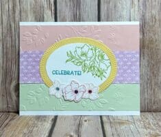 Framed Florets created by Nola Burkhard for 2023 January – June Mini Catalog Swap