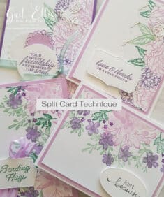 Blue Rose Paper Treasures: Split Card Technique | 3 Ways