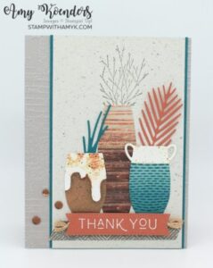 Stampin’ Up! Earthen Textures Thank You Card