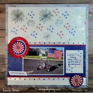 June Scrap Club Layout 2 – Round We Go Bundle