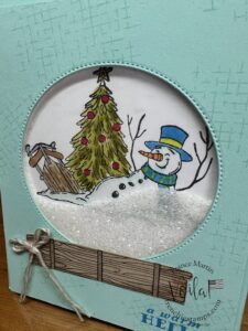 Simple Circle Shaker Card.