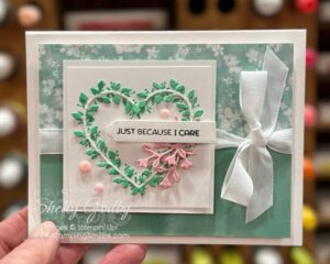 Stampin’ Up! Heart Shaped Card by Shelly Godby www.stampingsmiles.com