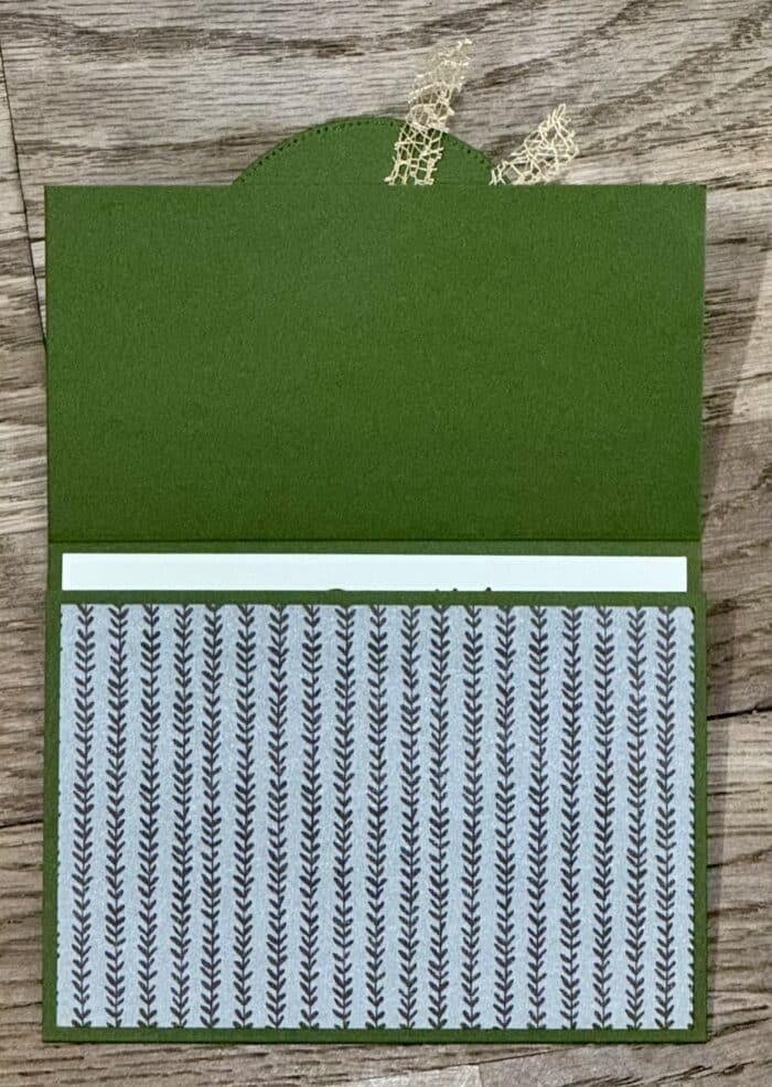 Amber Autumn Tri-Fold Card in Mossy Meadow