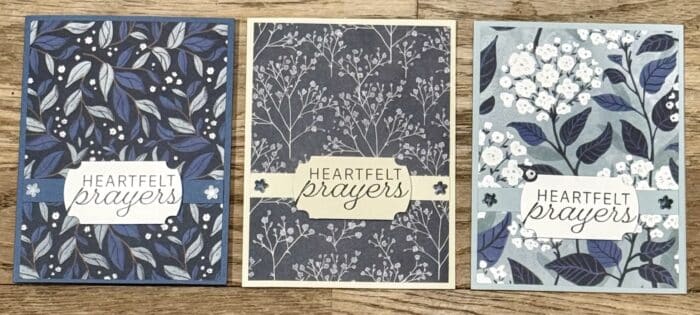 Peace On Earth and Peaceful Garden DSP – One Sheet Wonder using 3 different sheets of DSP