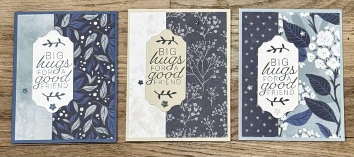 Peace On Earth and Peaceful Garden DSP – One Sheet Wonder using 3 different sheets of DSP